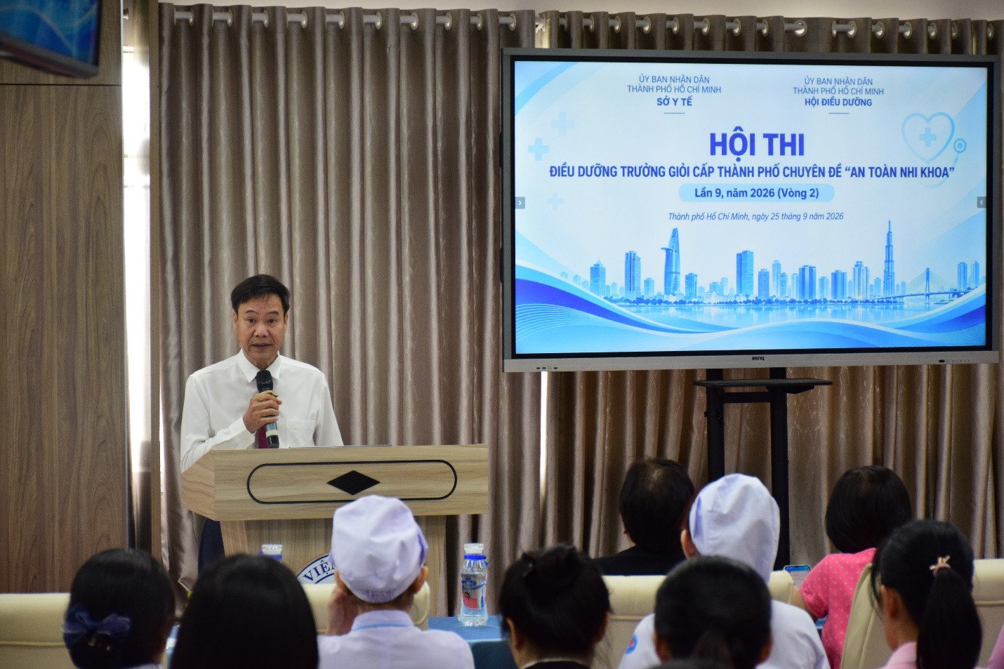 Từ 150 thí sinh, 15 gương mặt xuất sắc giành quyền vào Vòng Chung kết Hội thi “Điều dưỡng trưởng giỏi” Từ 150 thí sinh, 15 gương mặt xuất sắc giành quyền vào Vòng Chung kết Hội thi “Điều dưỡng trưởng giỏi”